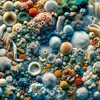 Digital Arts titled "Surreal Mycology I…" by Alberto Capitani, Original Artwork, AI generated image