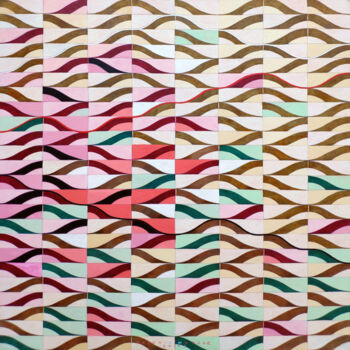 Painting titled "Diagram" by Federico Cortese, Original Artwork, Oil