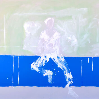 Painting titled "PORTRAIT VI.II" by Jean Lerin, Original Artwork, Acrylic Mounted on Wood Stretcher frame