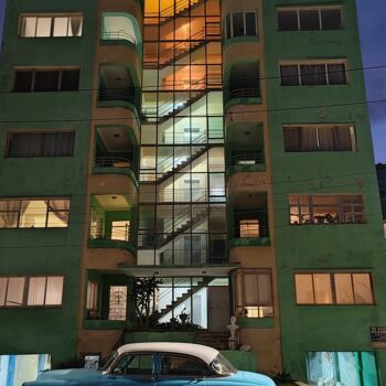 Photography titled "Habana negra" by Catherine Gau, Original Artwork, Non Manipulated Photography Mounted on Aluminium