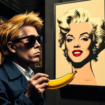 Digital Arts titled "Warhol" by Modane, Original Artwork, AI generated image