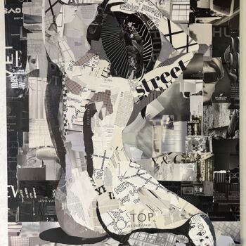 Collages titled "Black and White Nud…" by Jim Hudek James Hudek, Original Artwork, Collages