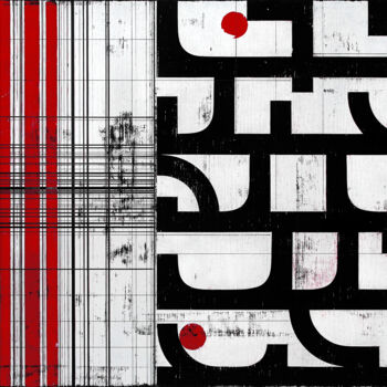 Peinture intitulée "Inscenation 13." par Petr Strnad, Œuvre d'art originale, Acrylique
