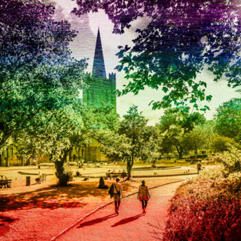 Photography titled "Irlande parc colors" by Frederic Bos, Original Artwork, Manipulated Photography