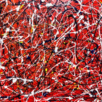 Painting titled "Tribute to Jackson…" by Artstudio29, Original Artwork, Acrylic Mounted on Wood Stretcher frame