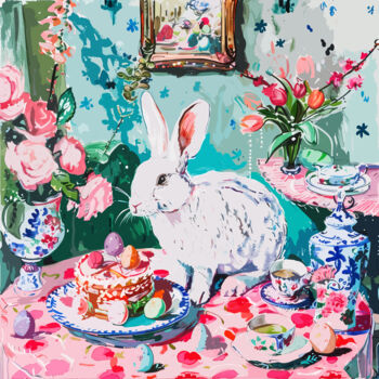 Arts numériques intitulée "EASTER BUNNY. Roman…" par Bast, Œuvre d'art originale, Tirage argentique