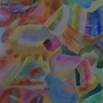 Schilderij getiteld "pastel recherche en…" door Geneviève Durantou, Origineel Kunstwerk, Pastel
