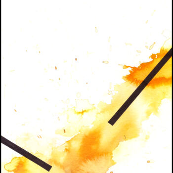 Drawing titled "minimalis_251" by Ernst Kruijff, Original Artwork, Ink Mounted on Cardboard