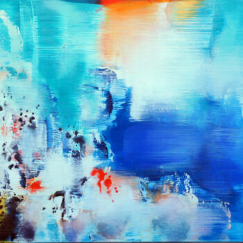 Peinture intitulée ".abstract..........." par Konstantin Grabowski, Œuvre d'art originale, Acrylique Monté sur Châssis en bo…