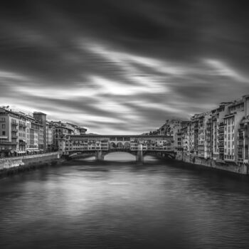 摄影 标题为“Ponte Vecchio in Dr…” 由Leonardo Bandinelli, 原创艺术品, 数码摄影 安装在铝上
