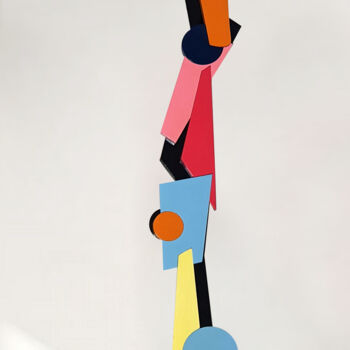 Sculpture intitulée "Birdland Totem" par Thierry Corpet (Raymond X), Œuvre d'art originale, Bois