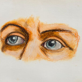 Schilderij getiteld "Jacob Isaaksz Van R…" door Cyril Emmanuel (X the Villain), Origineel Kunstwerk, Houtskool