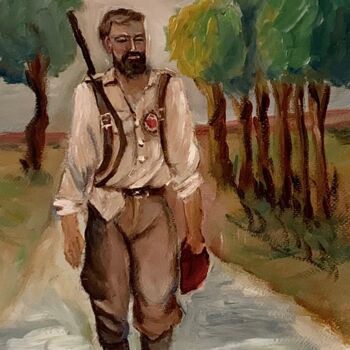 Ζωγραφική με τίτλο "Regreso" από Mónica Caruncho Fontela, Αυθεντικά έργα τέχνης, Λάδι