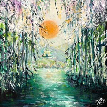 Peinture intitulée "UN JOUR C'EST LA" par Marie Laplace, Œuvre d'art originale, Acrylique Monté sur Châssis en bois