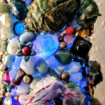 Sculpture intitulée "mosaic of epihianies" par Arlene Knowlton, Œuvre d'art originale, Verre