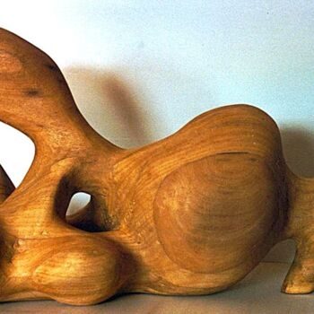 "Sfinge" başlıklı Heykel Marco Bettocchi tarafından, Orijinal sanat, Ahşap
