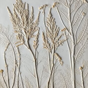 Peinture intitulée "Астильба" par Alena Panchenia, Œuvre d'art originale, Plâtre