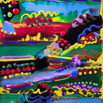 Peinture intitulée "A la recherche de l…" par Muriel Cayet, Œuvre d'art originale, Acrylique Monté sur Châssis en bois