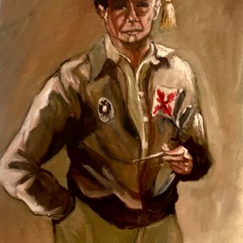 Pintura titulada "Requeté IX" por Mónica Caruncho Fontela, Obra de arte original, Oleo