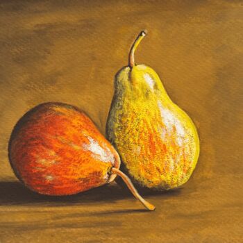 绘画 标题为“Still Life with Pea…” 由Fatimie Ashyrova, 原创艺术品, 水粉