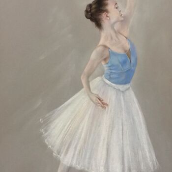 Zeichnungen mit dem Titel "Ballerina" von Irene_art, Original-Kunstwerk, Pastell