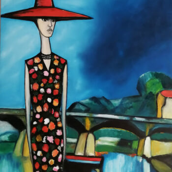 Peinture intitulée "Annabelle" par Isabelle Bodiguel, Œuvre d'art originale, Acrylique Monté sur Châssis en bois