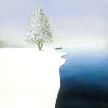 Peinture intitulée "Monde Silencieux-15…" par Zude Lu, Œuvre d'art originale, Acrylique Monté sur Châssis en bois