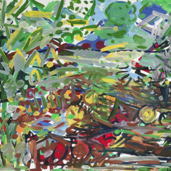 Painting titled "Gauche et droite" by Yuriy Samsonov, Original Artwork, Gouache