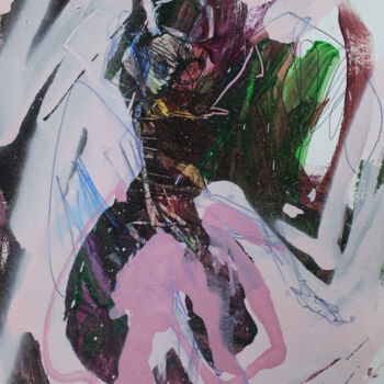 Pittura intitolato "Animal bones 26" da Miloš Hronec, Opera d'arte originale, Spray
