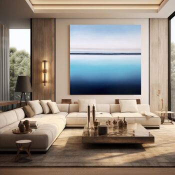 Malerei mit dem Titel "DEEP INSIDE 76, sea…" von Larissa Uvarova, Original-Kunstwerk, Öl