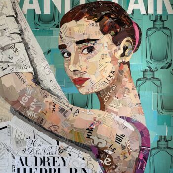 Collages titled "Audrey Hepburn on V…" by Jim Hudek James Hudek, Original Artwork, Collages