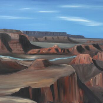Peinture intitulée "An Overlook - Grand…" par David M. Richers, Œuvre d'art originale, Huile