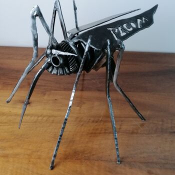 Skulptur mit dem Titel "Le Couz" von Pacom, Original-Kunstwerk, Metalle