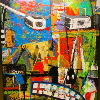 Peinture intitulée "HUGO" par Maris Vaivods, Œuvre d'art originale, Acrylique
