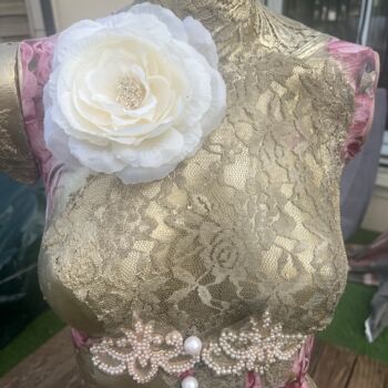 Γλυπτική με τίτλο "Dentelle précieuse" από Messodie, Αυθεντικά έργα τέχνης, Κολάζ