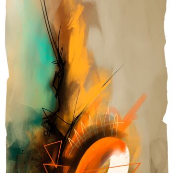 Digital Arts titled "Fire" by Sébastien Gaonach, Original Artwork, Digital Painting