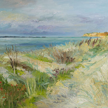 Peinture intitulée "Ostsee / Vejsnaes /…" par Ute Meyer, Œuvre d'art originale, Huile