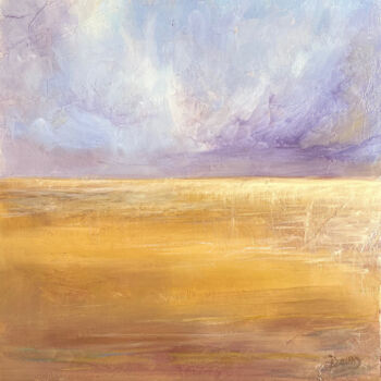 Painting titled "Waiting for the Nig…" by Dawn Rodger, Original Artwork, Oil Mounted on Cardboard