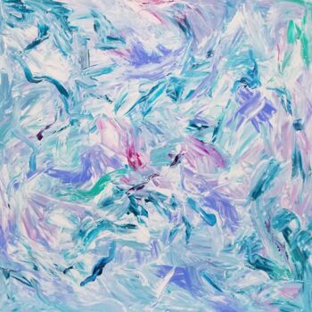 Pintura intitulada "A soft place to dre…" por Johanne Monique Dufour (Monique J Dufour), Obras de arte originais, Acrílico M…