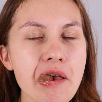 Photography titled "Girl eating chocola…" by Andreas Benz, Original Artwork, Digital Photography