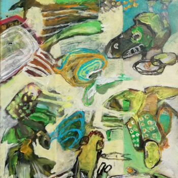 Schilderij getiteld "Study of the day -…" door Francisco Santos, Origineel Kunstwerk, Acryl