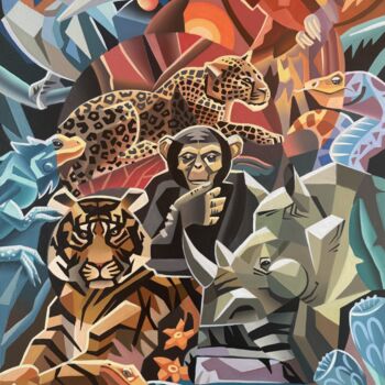Peinture intitulée "Natura abhorret vac…" par Rinetta Feliz, Œuvre d'art originale, Huile Monté sur Châssis en bois
