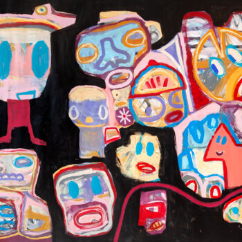 Painting titled "We Are So Cool" by Tommy Lennartsson, Original Artwork, Acrylic