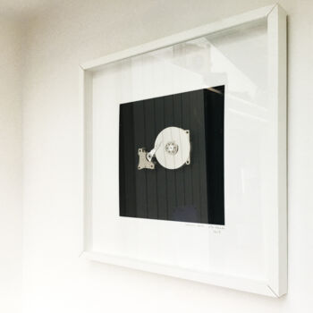 Sculpture titled "Mémoire stérile # 1" by Sylvain Barberot, Original Artwork, Stainless Steel