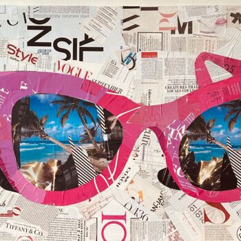 Collages titled "I'm Having a Vision" by Jim Hudek James Hudek, Original Artwork, Collages