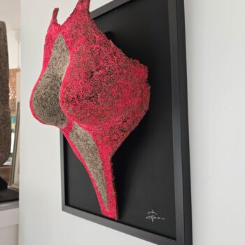 "Incandescence" başlıklı Heykel Quem Dav tarafından, Orijinal sanat, Karton Ahşap Sedye çerçevesi üzerine monte edilmiş