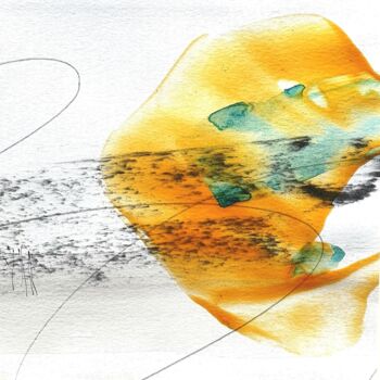 Peinture intitulée "Délice, rythme et v…" par Isabelle Mignot, Œuvre d'art originale, Encre