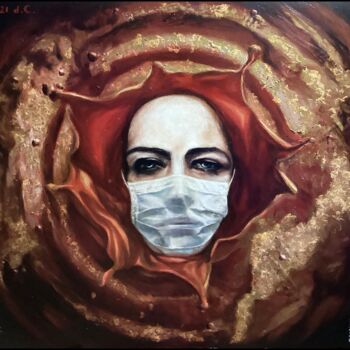 Schilderij getiteld "2021 d.C. The futur…" door Thalita Tonon (SottoSopra), Origineel Kunstwerk, Acryl Gemonteerd op Andere…
