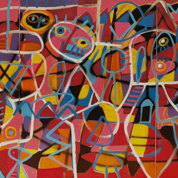Peinture intitulée "Fandango" par Enrique Pichardo, Œuvre d'art originale, Acrylique
