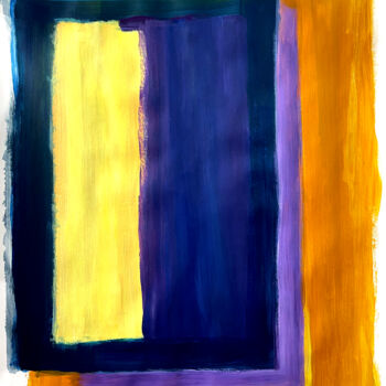 Painting titled ""Window of Color",…" by Anna Musa, Original Artwork, Acrylic